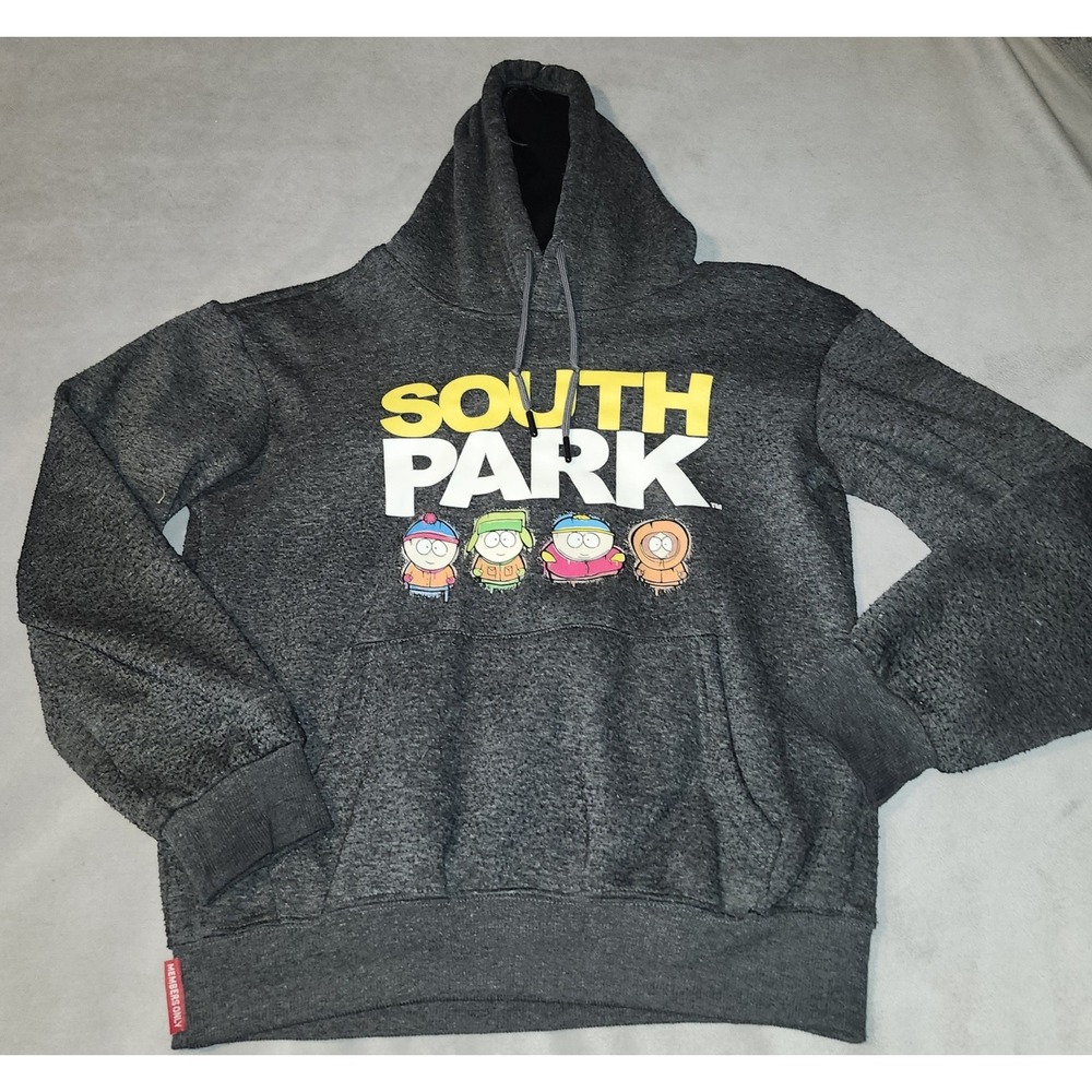 South Park x Members Only Hoodie Small Stan Kyle Cartman Kenny Graphic